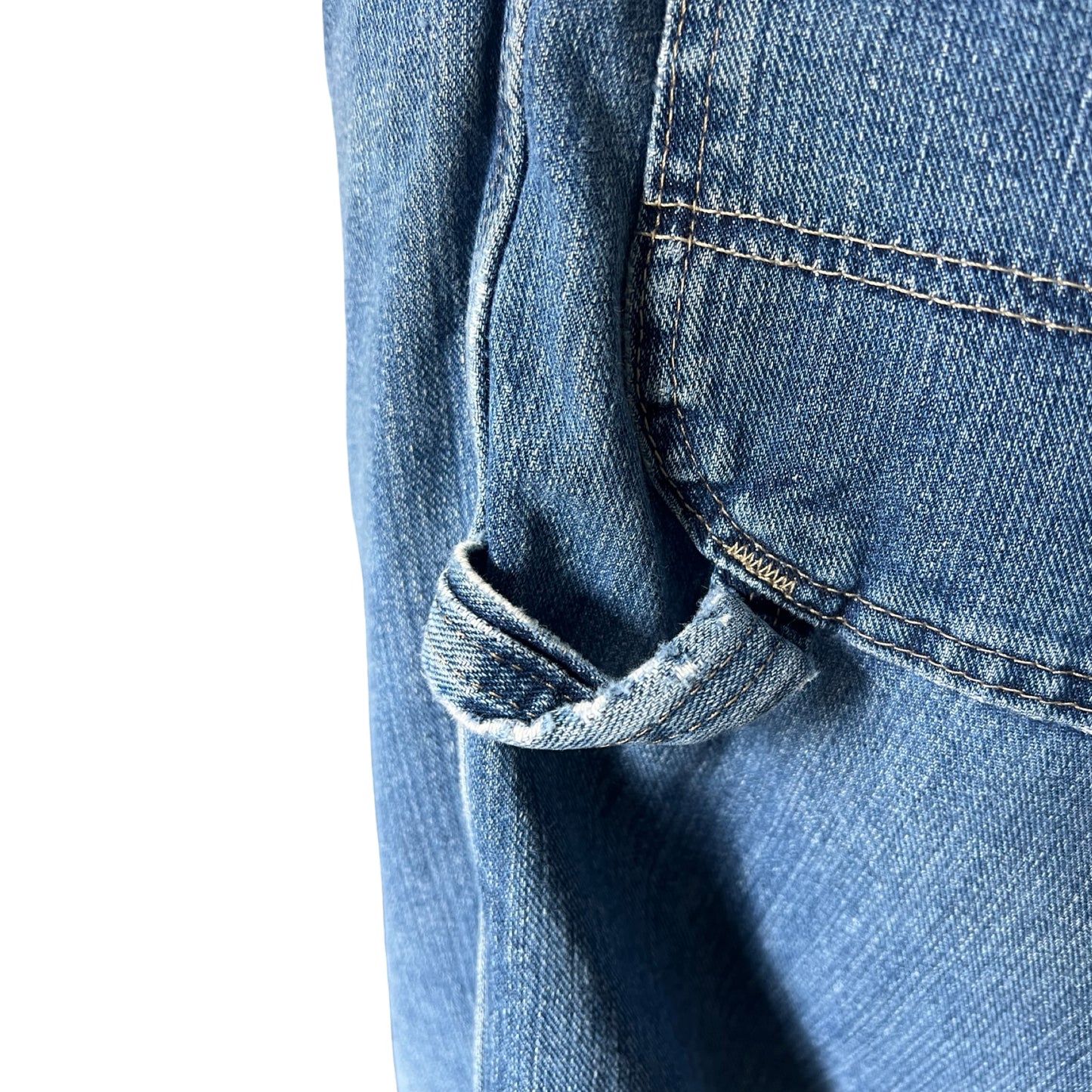 Vintage Dickie’s Distressed Denim Oversized Carpenter Jeans Raw Hem
