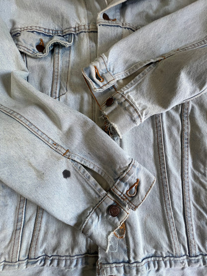 Vintage 90’s Distressed Oversized Faded Levi’s Jacket XL