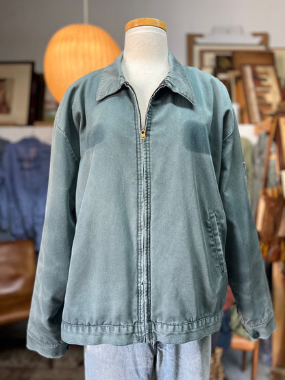 Vintage 80’s Faded Green Workwear Jacket XL