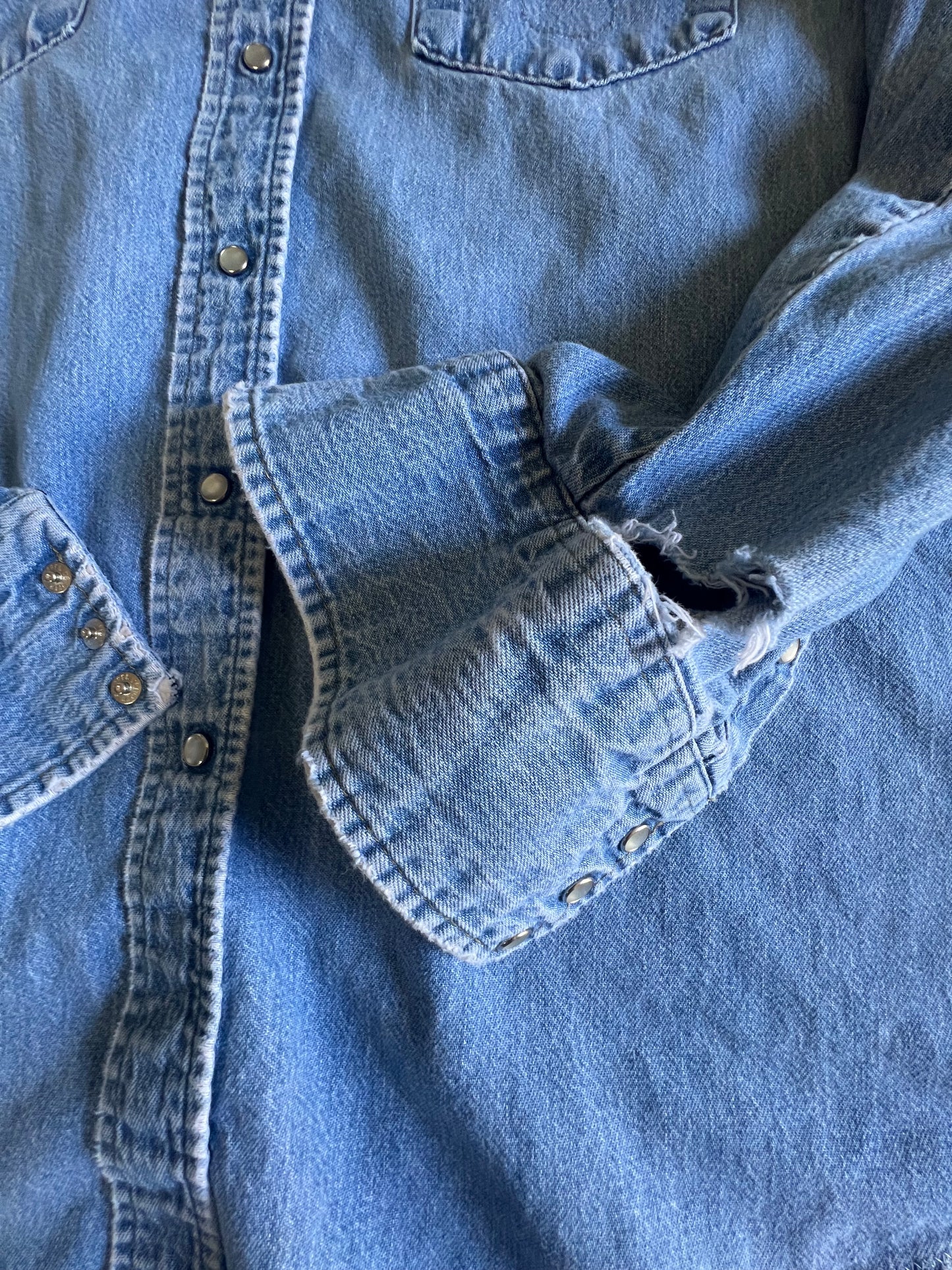Vintage Distressed Big Mac Denim Work Shirt