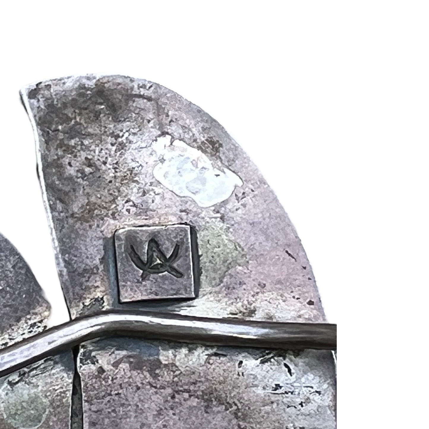 Massive Vintage Navajo Sterling Silver & Turquoise Coral Mosaic Inlay Thunderbird Cuff Signed