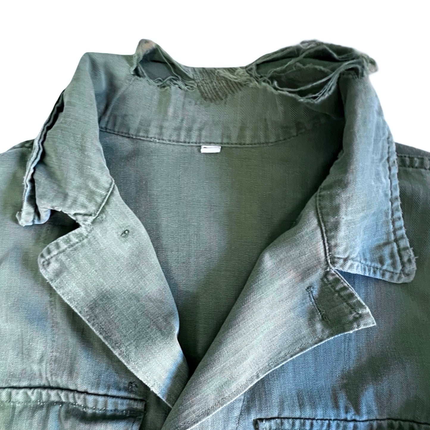 Rare Vintage 1950’s M50 OG-107 WWII Distressed Military Field Jacket 36