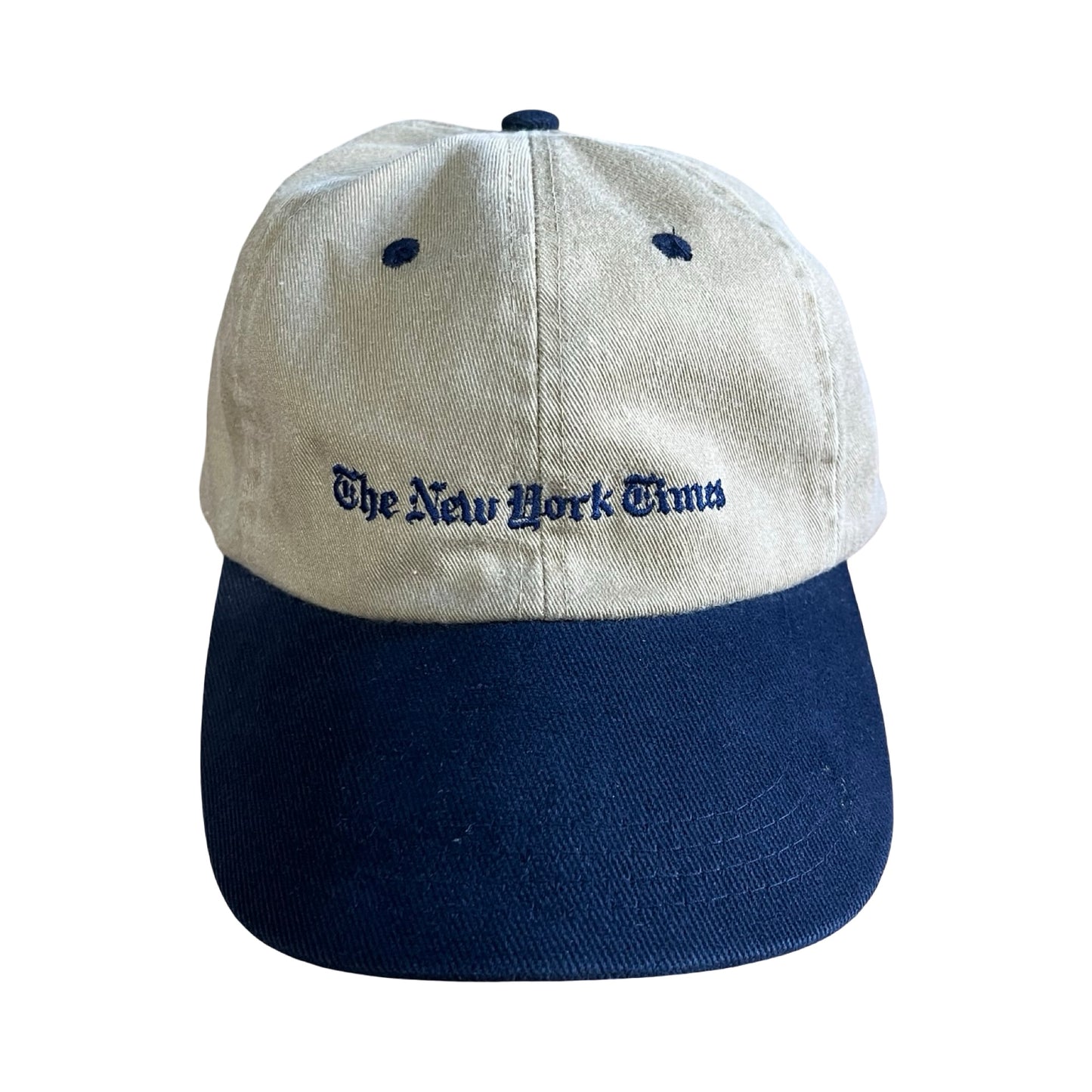 Rare Vintage 90’s New York Times Two Tone Adjustable Baseball Hat O/S
