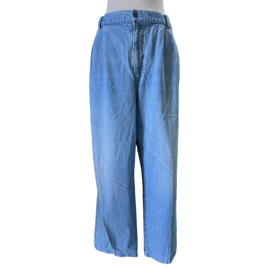 Vintage Denim Pleat Front Dockers 37X26.5