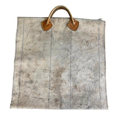 Vintage 1980’s LL Bean Firewood Carrier Tote Leather Handles