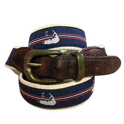 Vintage 1980’s YRI Classic Nantucket Ribbon Belt 50