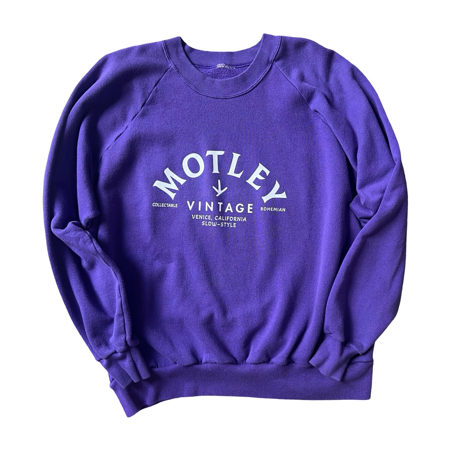 Vintage 80’s Distressed Raglan Sweatshirt w/ MV Logo #13