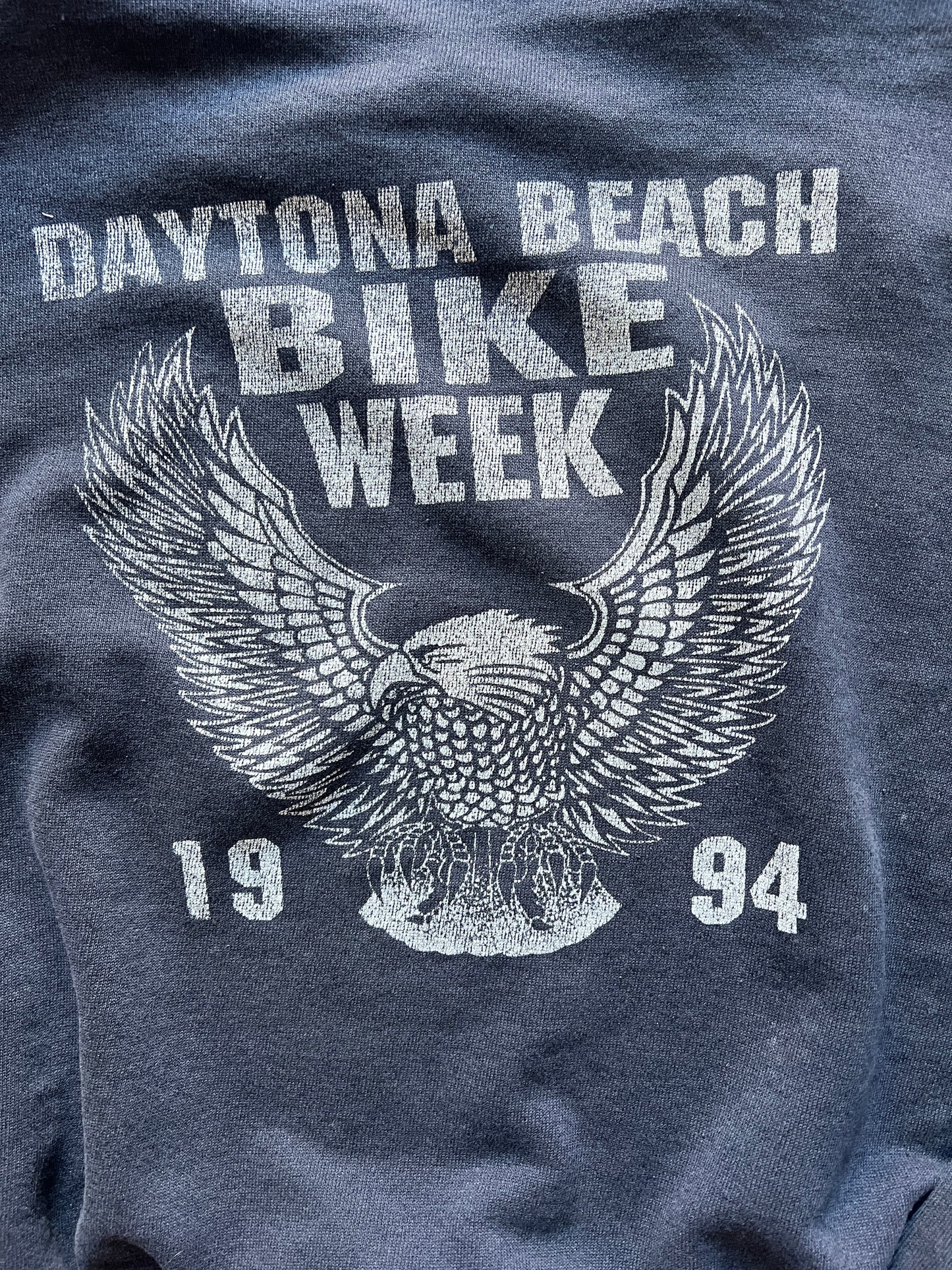 Vintage 1992 Harley Davidson Daytona Bike Week 1994 Sweatshirt Worn To Perfection XL