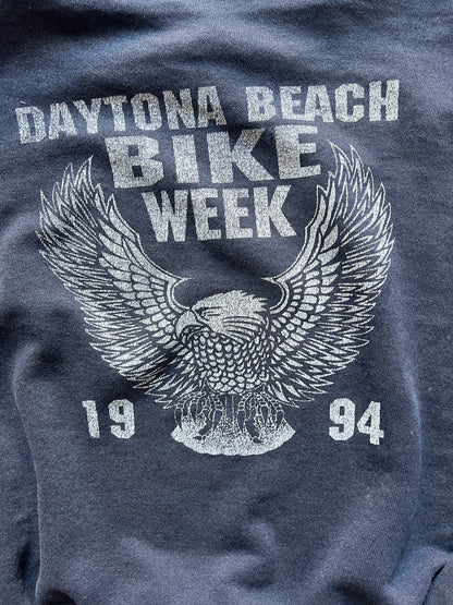 Vintage 1992 Harley Davidson Daytona Bike Week 1994 Sweatshirt Worn To Perfection XL
