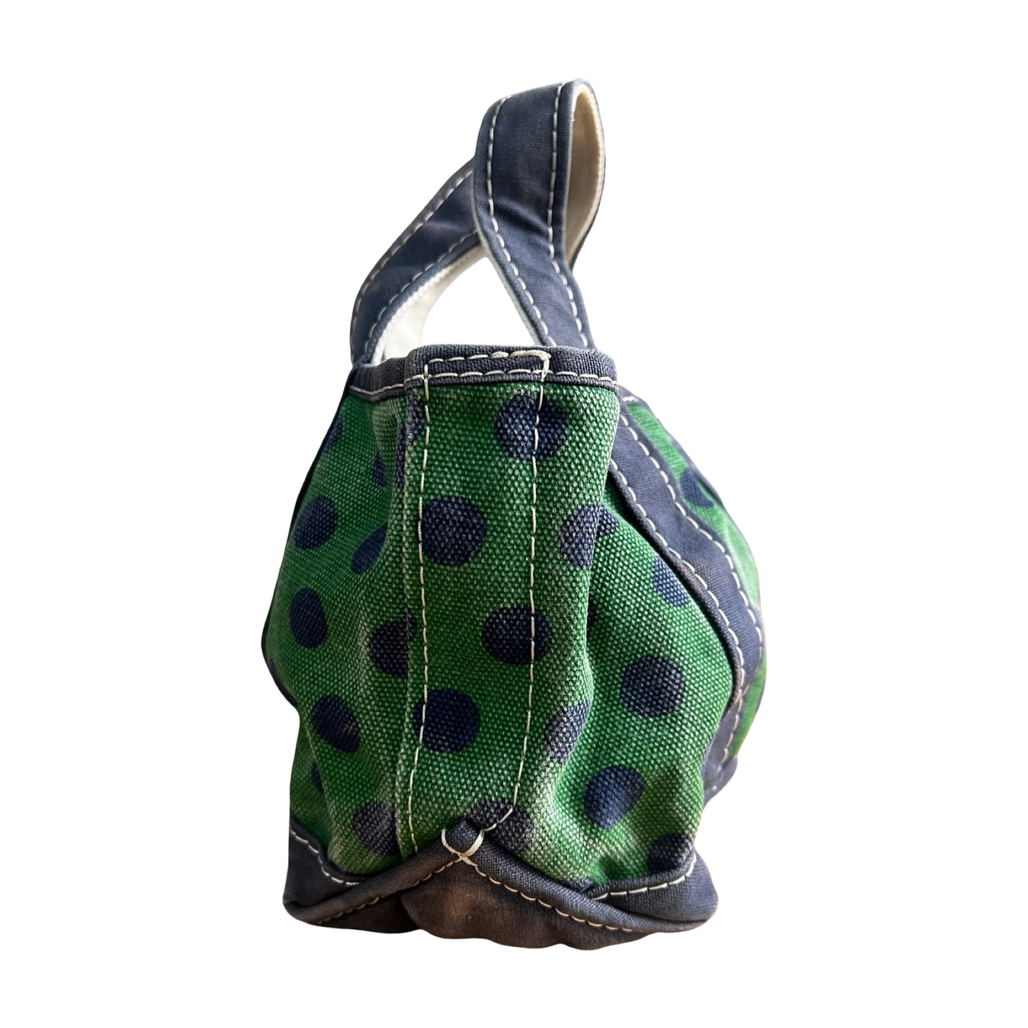 RARE Vintage 80’s LL Bean Polka Dot Mini Boat & Tote