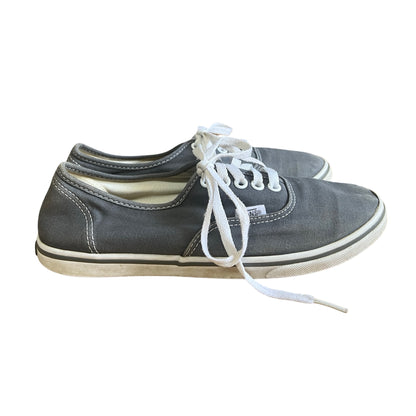 Vintage Distressed Classic Low Profile Vans Faded Gray Mens 7 Womens 8.5