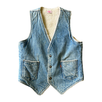 Vintage Levi’s Orange Tab Sherpa Lined Denim Vest