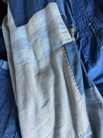 11-11 Clothing Patchwork Chambray Denim Boro Blazer XL Never Worn Collectible Sold Out