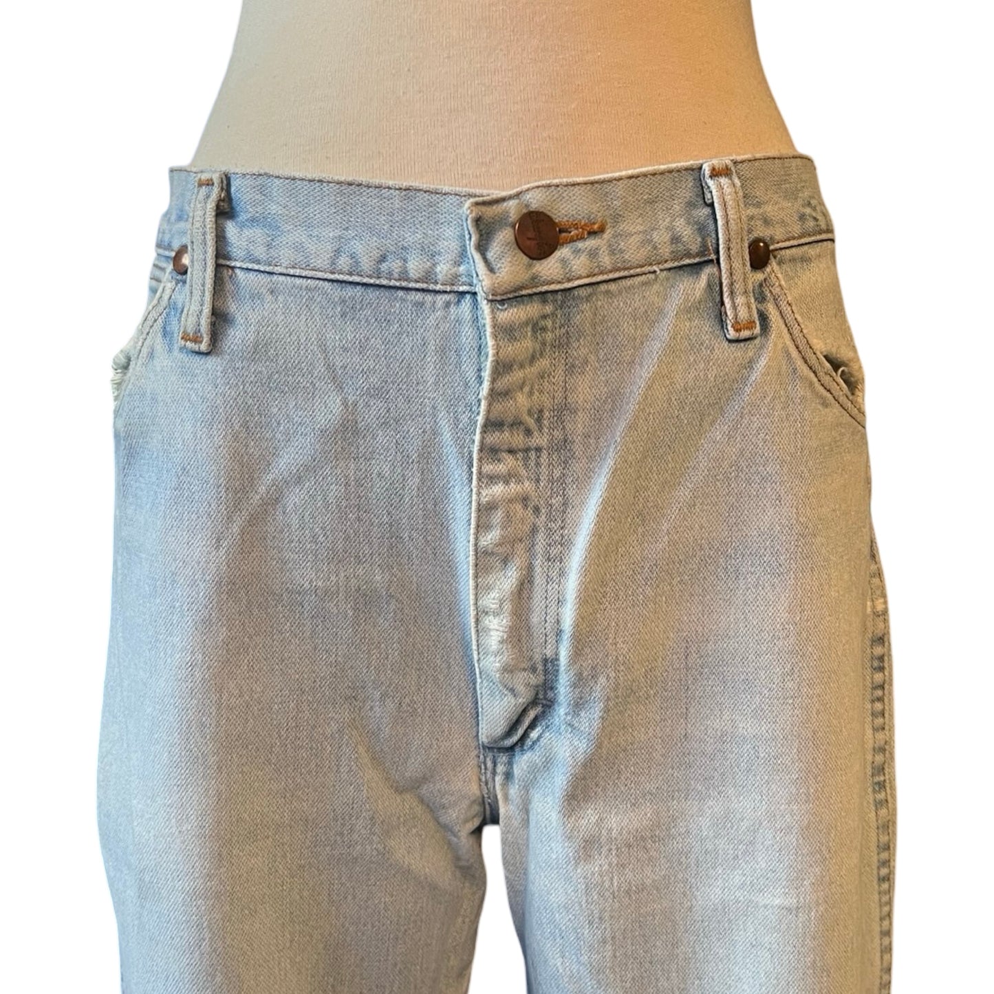 Vintage 70’s Distressed Wrangler Denim 36 X 29