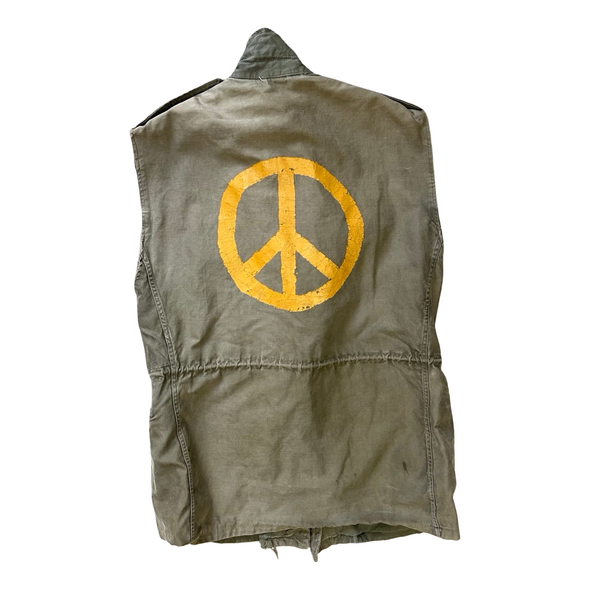 Vintage 1960's Oversized Army Vest w/ Original Paint 40L – Motley