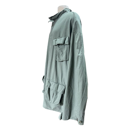 Vintage 1980’s Rothco OG 107 Rip Stop Four Pocket Oversized Army Jacket 4XL