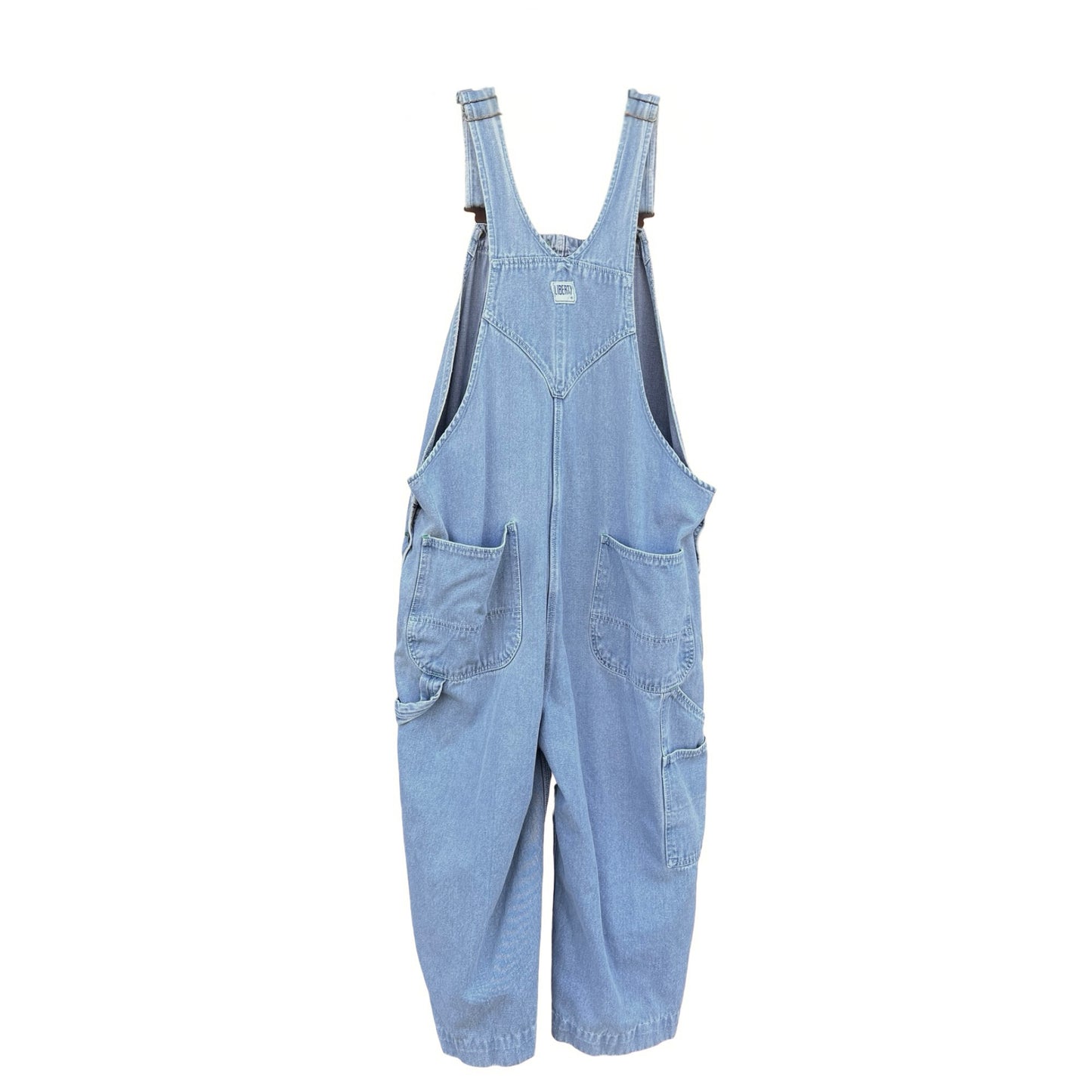 Vintage Distressed & Faded Oversized Liberty Overalls XL