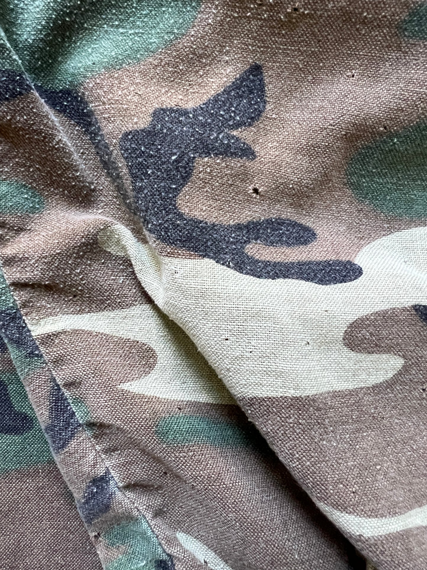 Vintage Worn To Perfection Five Brothers Camouflage Shirt XXL