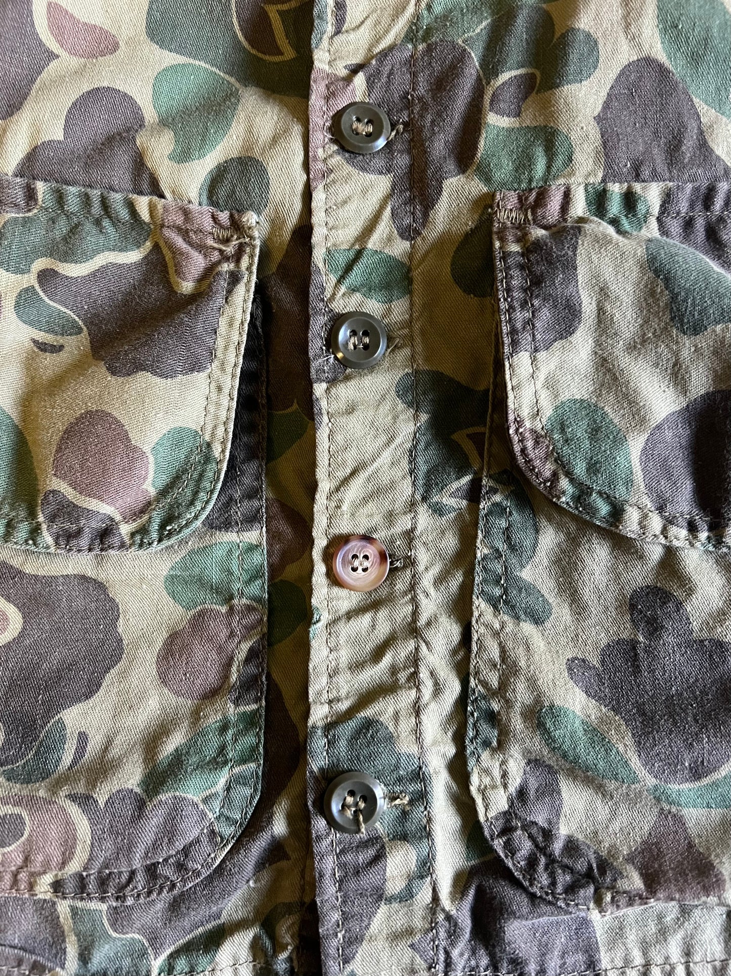 Vintage 70’s Camouflage Duck Hunting Vest M