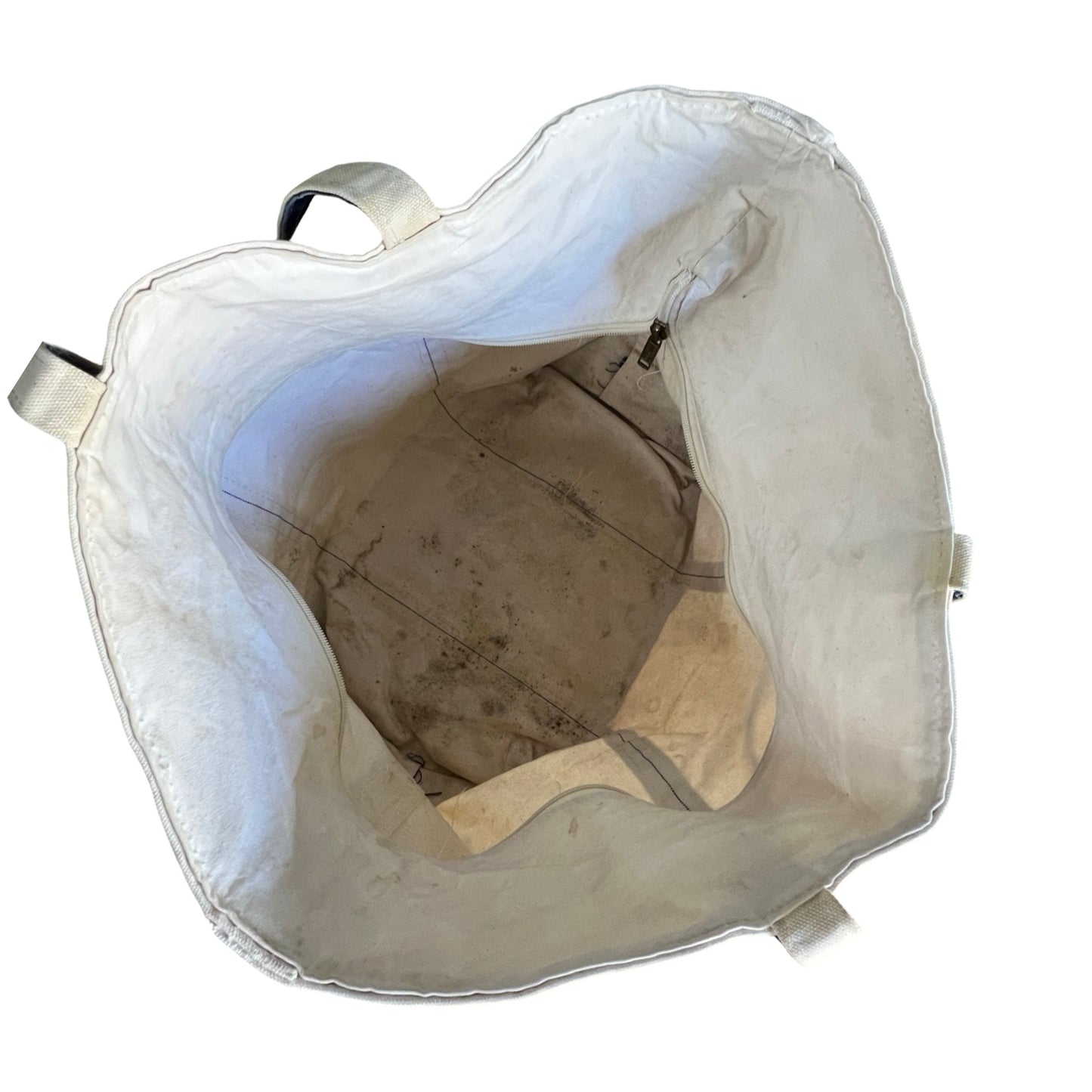 Vintage 1980’s LL Bean Distressed Zip Top Boat & Tote XL