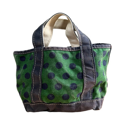 RARE Vintage 80’s LL Bean Polka Dot Mini Boat & Tote