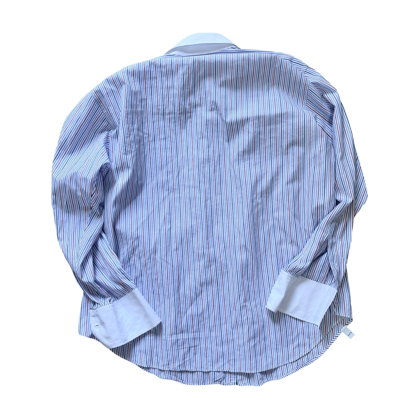 Vintage 1980’s Aquascutum of London Striped Oxford w/ French Collar & Cuffs XL