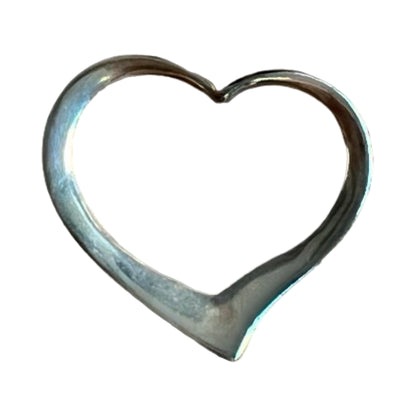 Vintage Large 14k Floating Heart Pendant