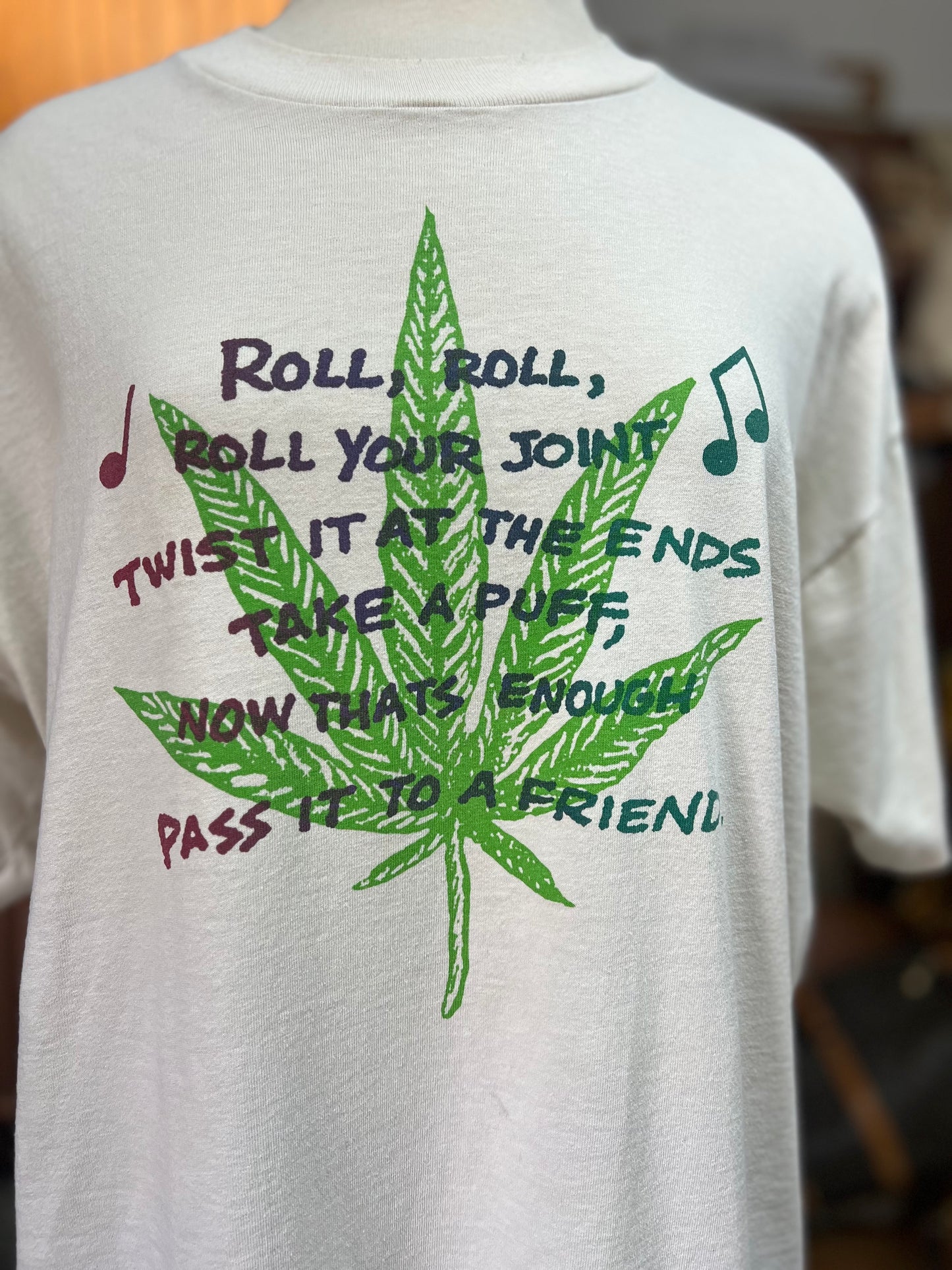 RARE Vintage 80’s Single Stitch Weed Memorabilia Tee XL