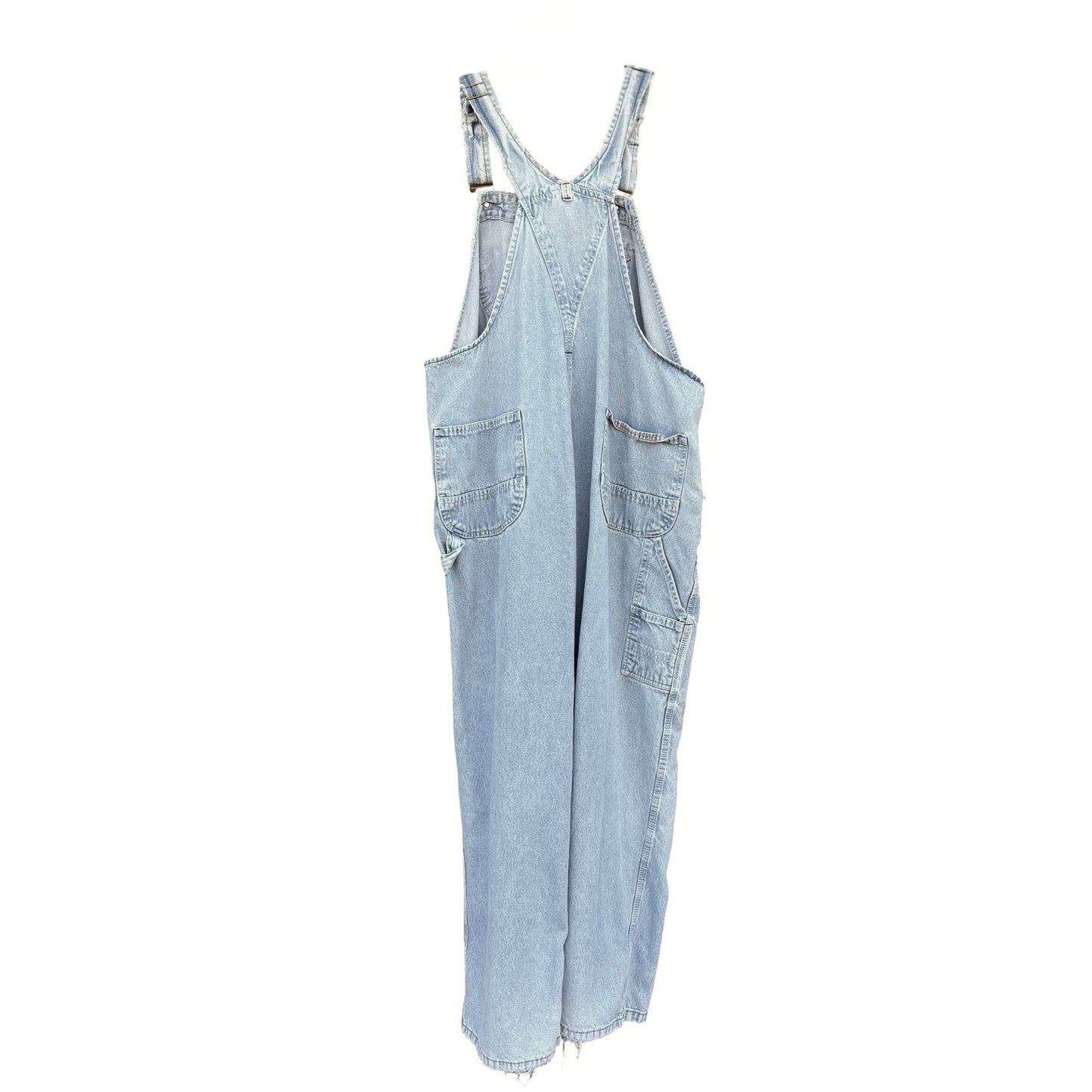 Vintage Distressed & Faded Oversized Key Imperial Overalls