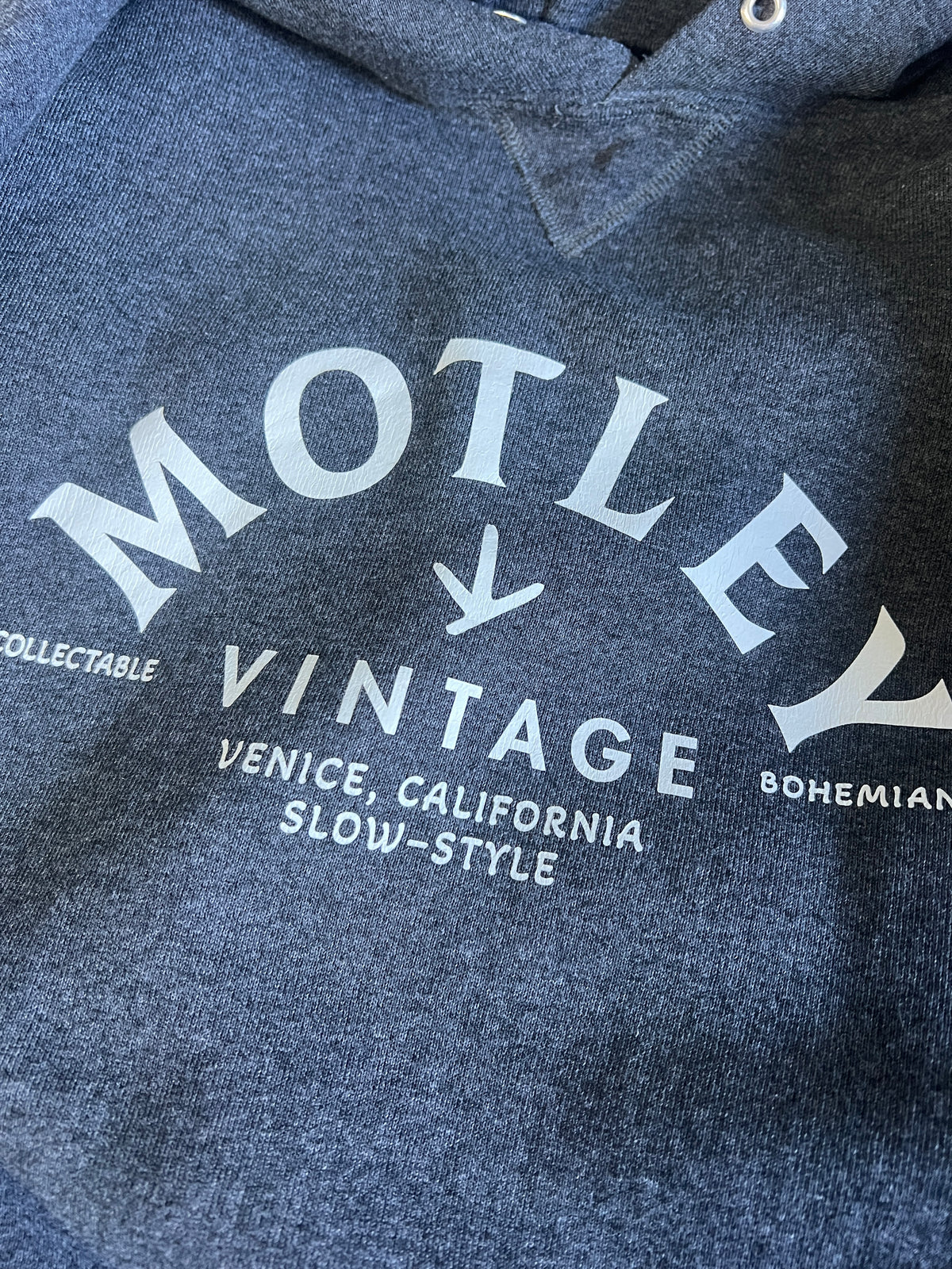 Vintage Oversized Distressed Russell Hoodie w/ MV Logo #30