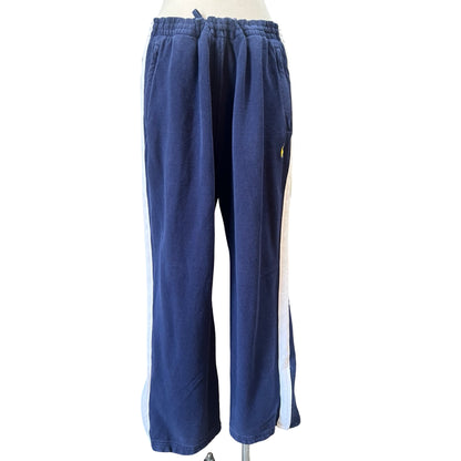 Vintage 90’s Polo Ralph Lauren Pique Knit Side Zip Track Pants XL