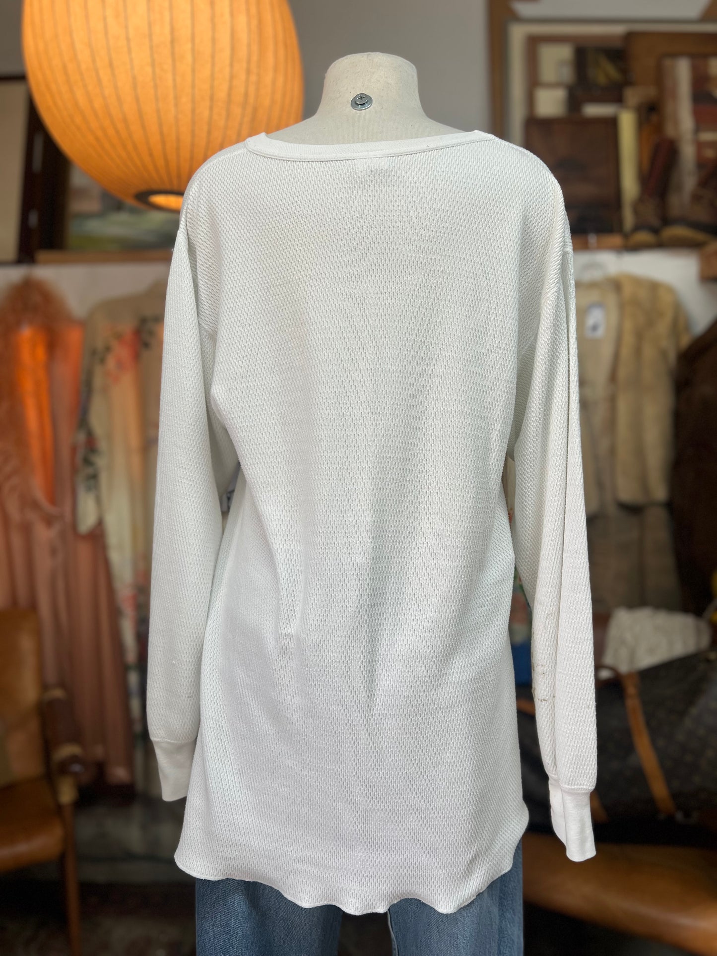 RARE 80’s Vintage Harley Davidson Oversized Distressed Thermal 3XL