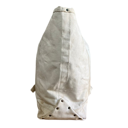 Huge Vintage 1940’s Distressed Heavy Canvas Lineman Tote XL