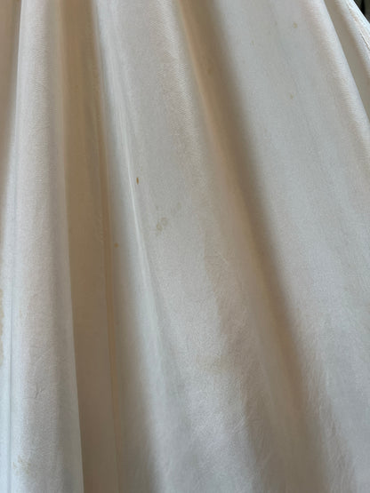 Rare Collectible Vintage 1970’s Silk 8-Panel Janet Reger London Ethereal Maxi Dressing Gown Lace Trim