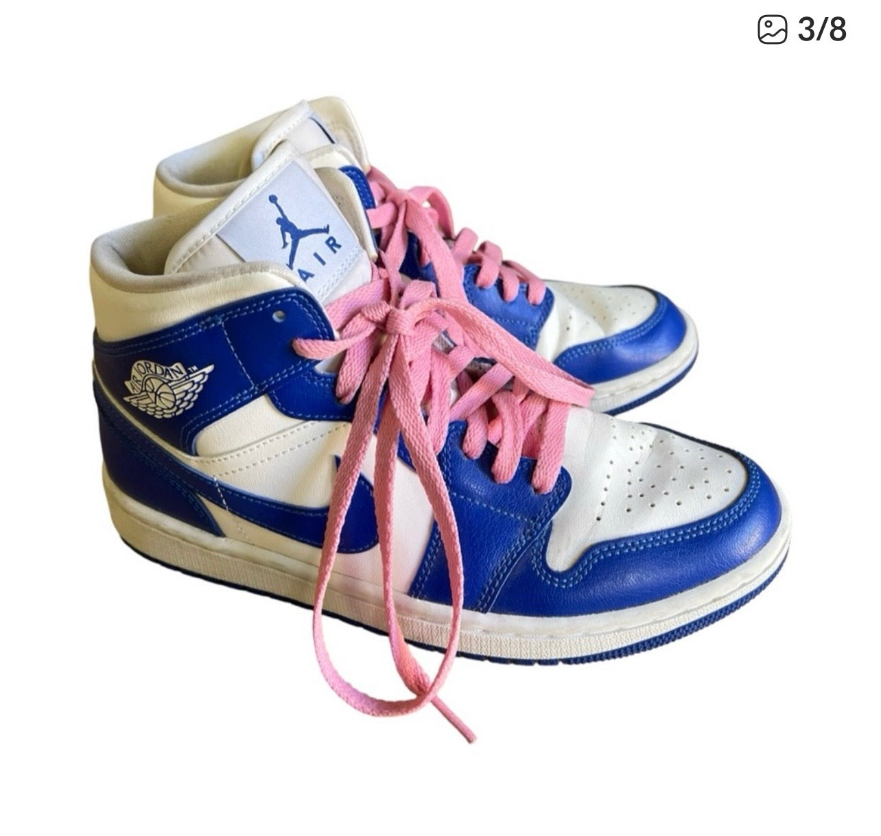 Air Jordan 1 Mid "Kentucky Blue" Women's Size 8