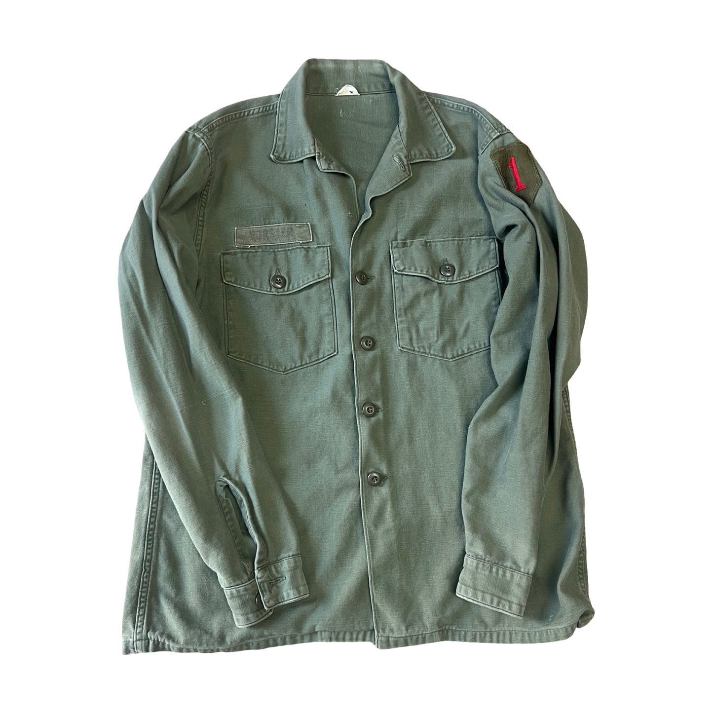Vintage OG 107 Army Jacket w/ Patch L/XL