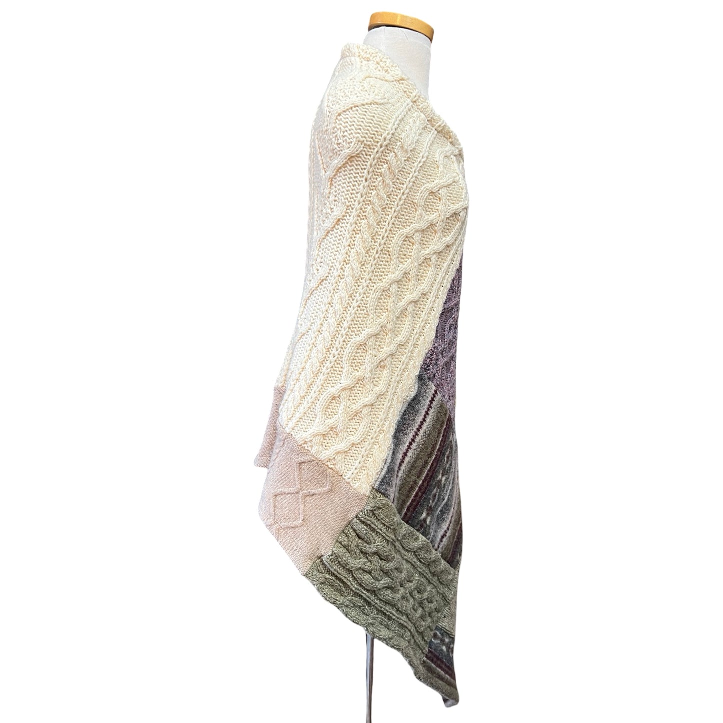 Honeybea One Of A Kind Patchwork Poncho O/S
