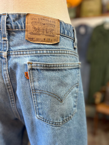 Vintage Levi’s Orange Tab 505’s Distressed 38x28