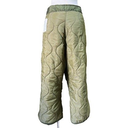 Vintage Military Army Quilted Liner Cropped Pants XL
