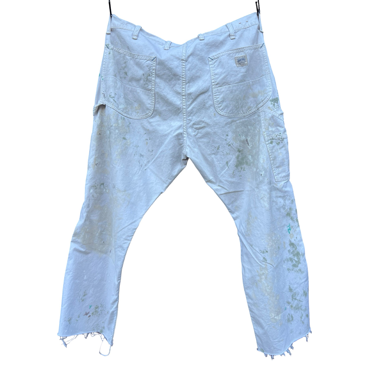 Vintage Ralph Lauren Denim Supply Distressed Painters Carpenter Pants Raw Hem