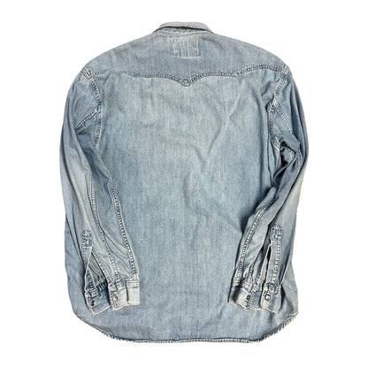Vintage 1992 Levi’s Pearl Snap Worn to Perfection Denim Shirt L