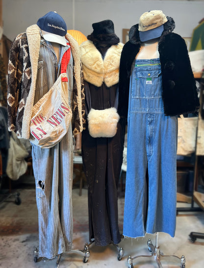 Vintage 1950’s Key Mechanics Coverall Jumpsuit Heavily Distressed XXL