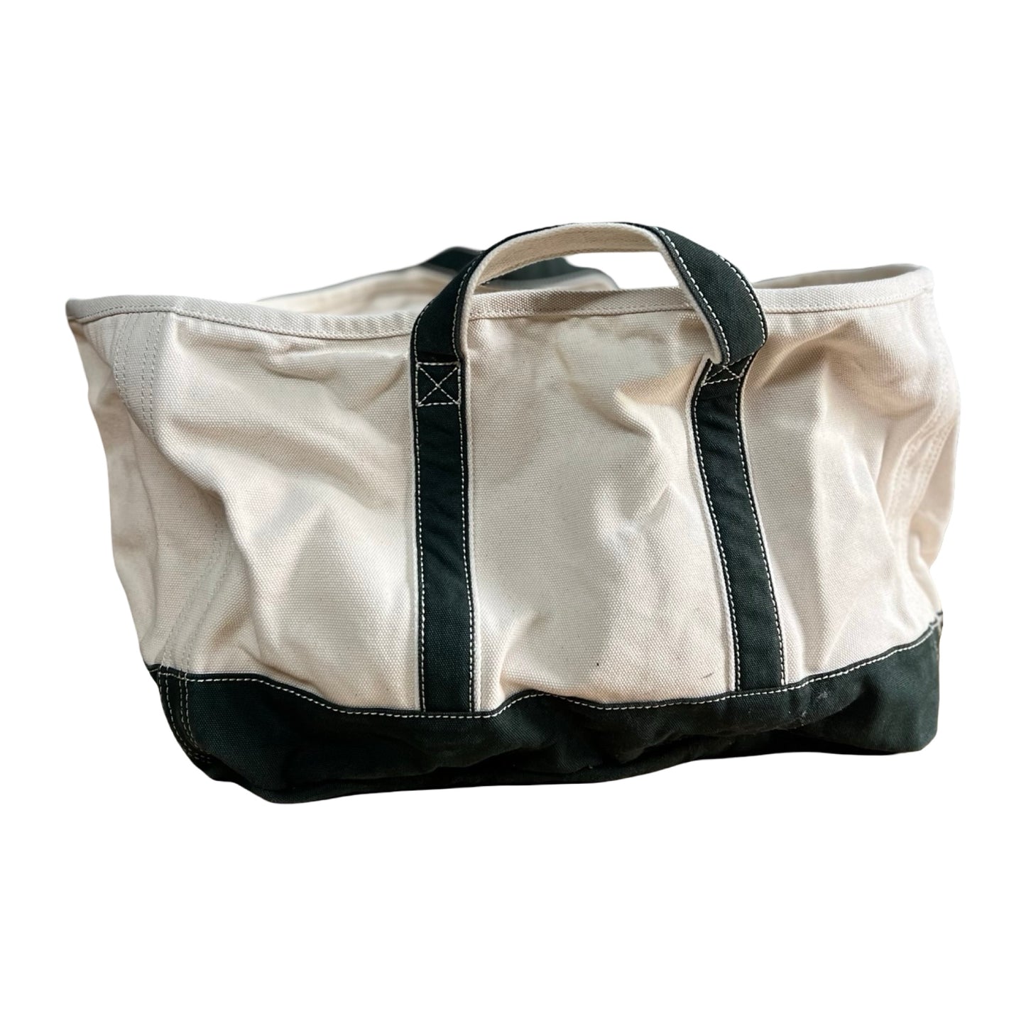 Vintage 90’s Rare Lands End Rectangular Canvas Tote XL