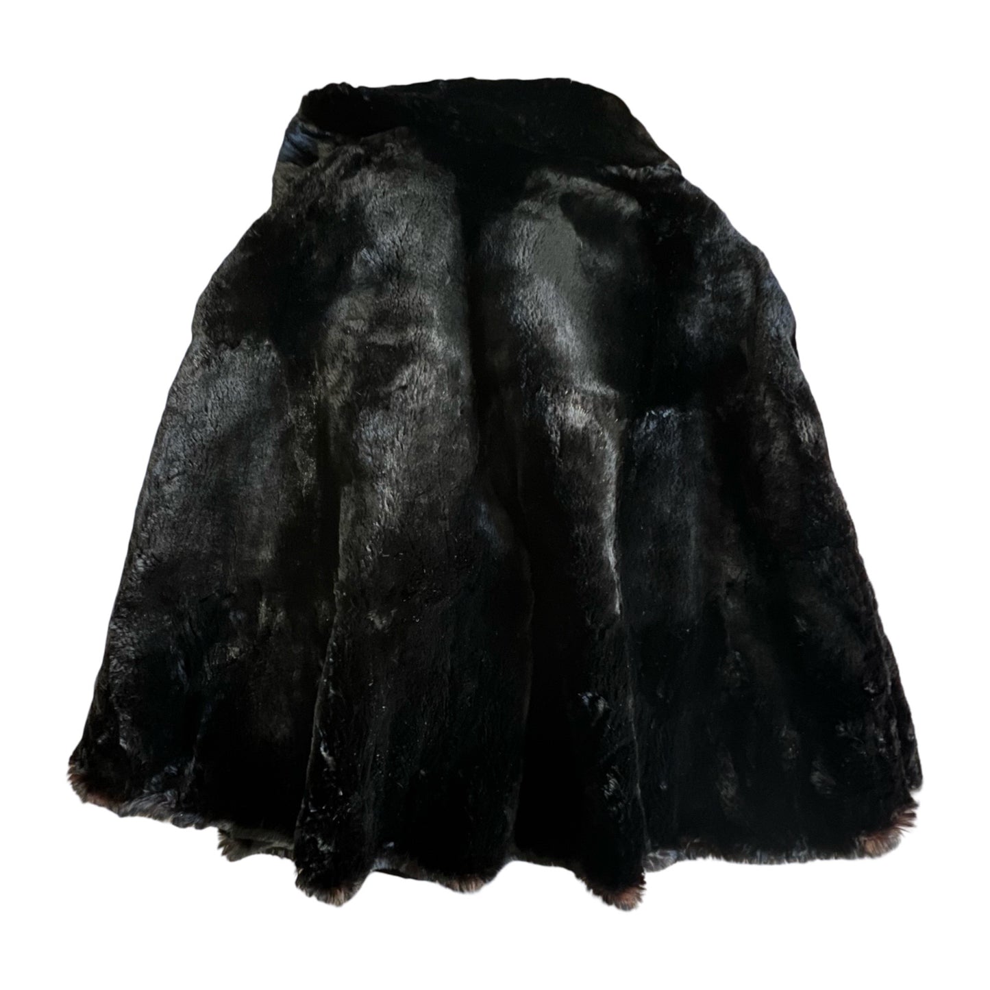 Stunning Vintage 1950’s Mid Century Shawl Collar Fur Opera Cape