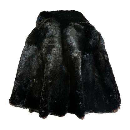 Stunning Vintage 1950’s Mid Century Shawl Collar Fur Opera Cape