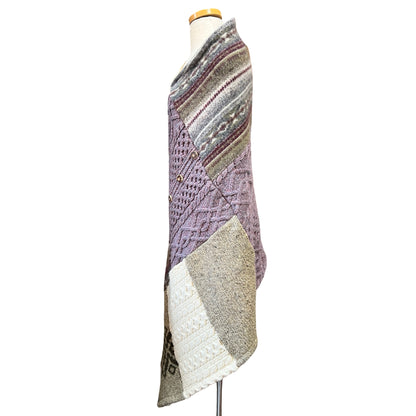 Honeybea One Of A Kind Patchwork Poncho O/S