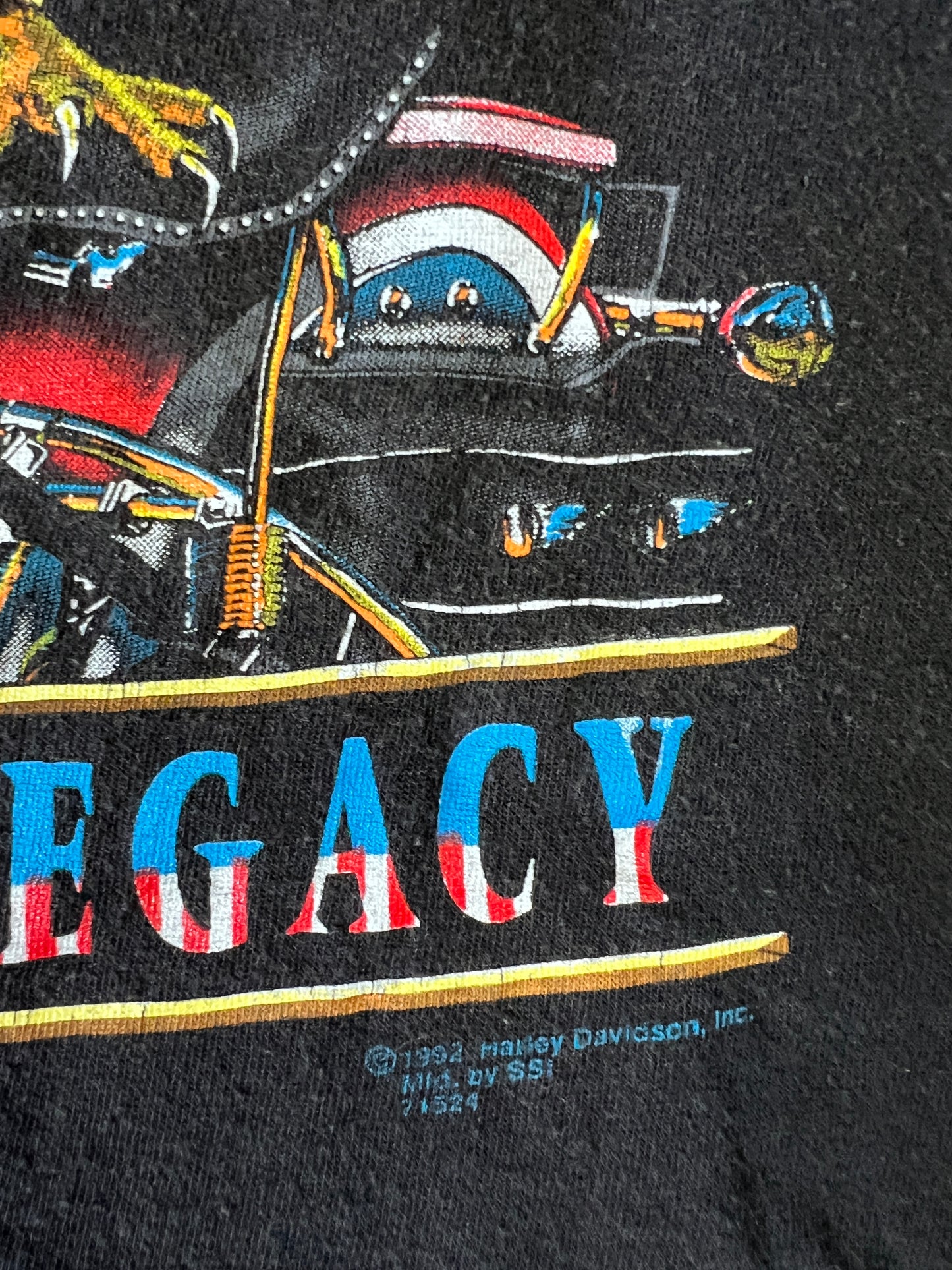 Vintage 1992 Harley Davidson Single Stitch Muscle Tee XL