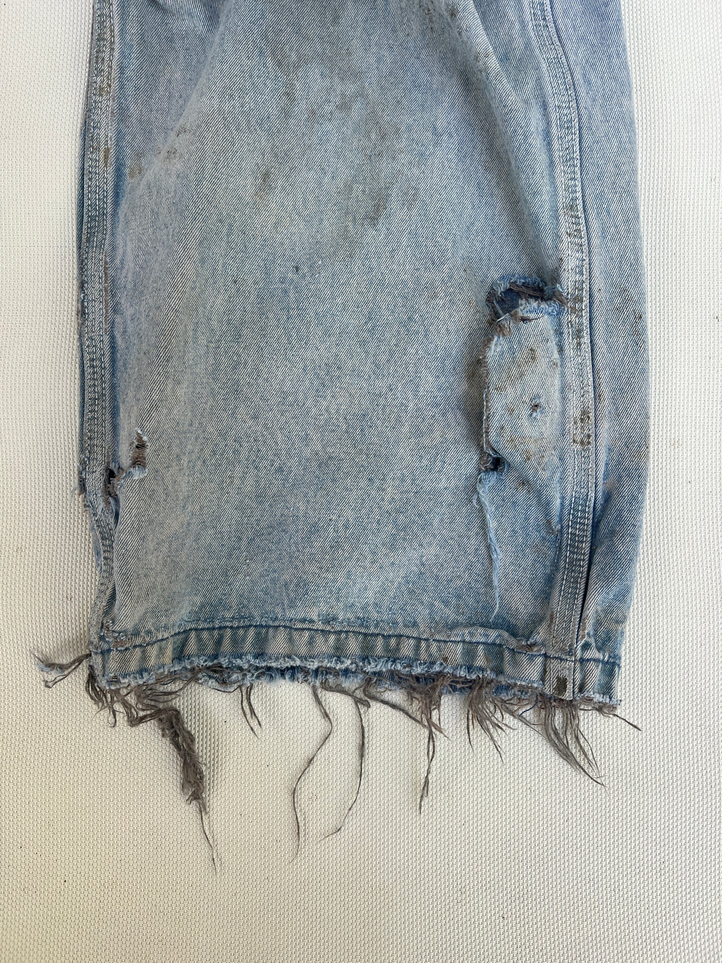 Vintage Heavily Distressed & Faded Big Smith Overalls XL