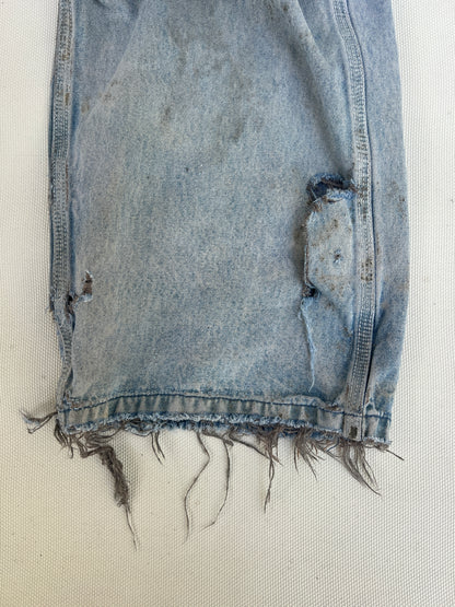 Vintage Heavily Distressed & Faded Big Smith Overalls XL
