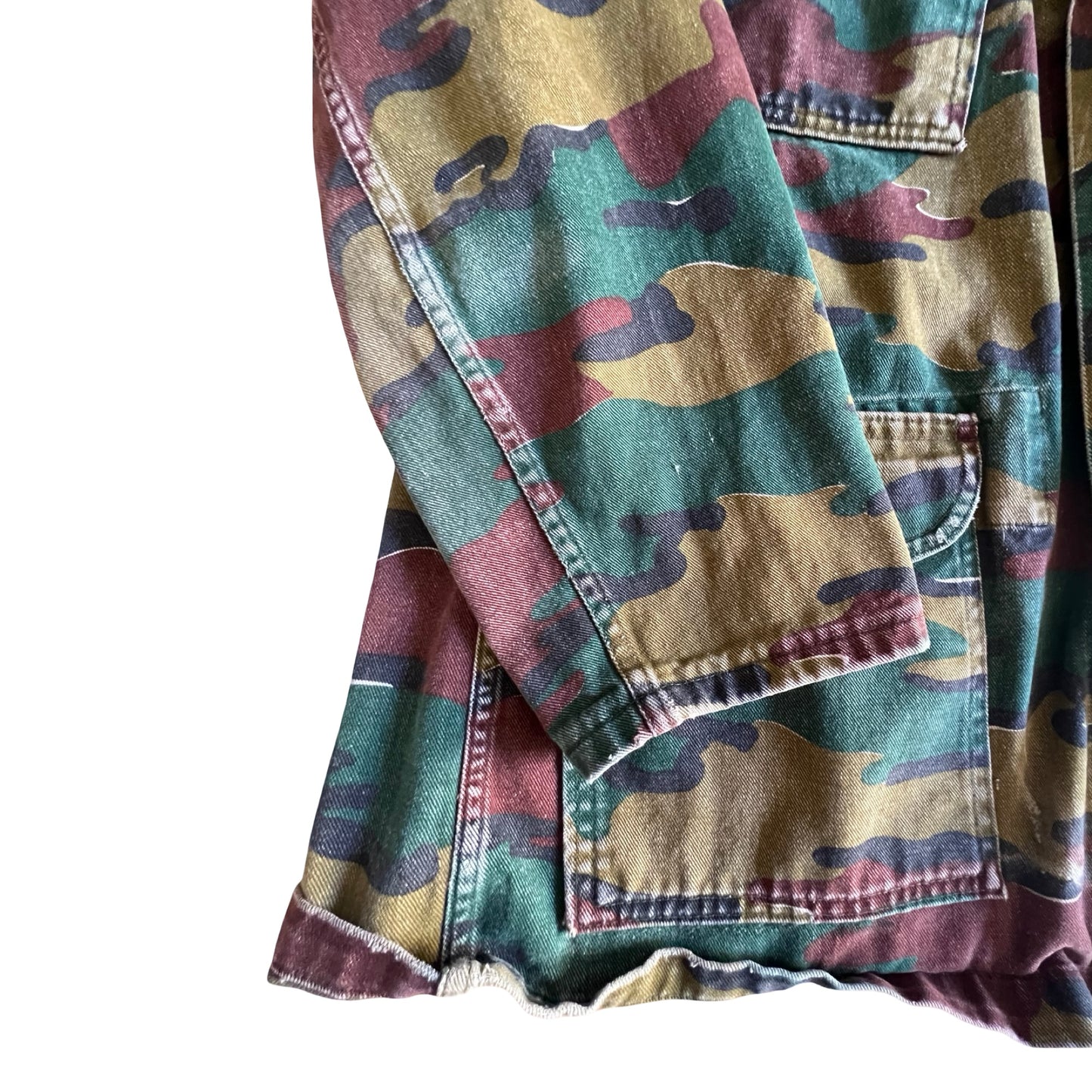 Vintage Belgian Jigsaw Camo Airborne Paratrooper Jacket
